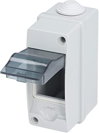 Verteilerkasten Aufputz, Kunststoff Verteilerdose, IP65 Wasserdichtes Sicherungskasten Elektronisches Anschlussgehäuse mit Transparenter Abdeckung