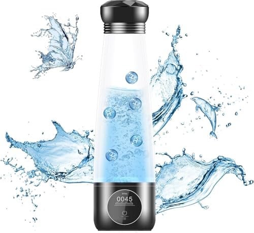 Hydrogen Water Bottle Generation 5th - Dobaly H6 Pro 5500ppb in 10Min Portable Hydrogen Water Machine with SPE PEM Technology Hydrogen Water Bottle Rechargeable (H6 Pro)