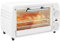 HOMCOM Horno Eléctrico Sobremesa 10 Litros 750W Horno Eléctrico Pequeño con Temperatura hasta 230 ℃ Temporizador 60 Minutos Bandeja y Rejilla 36,5x26x22 cm Blanco