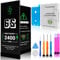 GOLDWANGWANG Batterie pour iPhone 6s, 2400mAh de Haute Capacité, Compatible avec A1633/A1688/A1700, 0 Cycles, Kit de Réparation Complet, Certifiée CE/RoHS/FCC/PSE