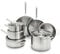 GreenPan 11 Piece Stainless Steel Cookware Set, Induction Ready, Tri-Ply Multiclad Pots & Pans with Lids, Compatible on All Cooktops, Measurement Markings, Dishwasher & Oven Safe,Swift, Silver Handles