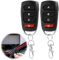 Telecommande Universelle Portail 433 Mhz, 2 Pièces Clonage Garage Porte Télécommande Clés à 4 Boutons, Telecommande Portail Garage, Duplicateur sans Fil 433,92 MHz, Quincaillerie de portails