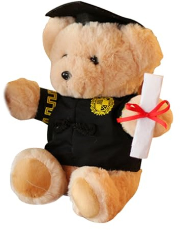 VICASKY Kuscheltier Bär mit Doktorhut Niedliche Abschlussgeschenk für Feiern zur Dekoration von Schlafzimmer Wohnzimmer oder Erinnerungsstück zur Graduierung