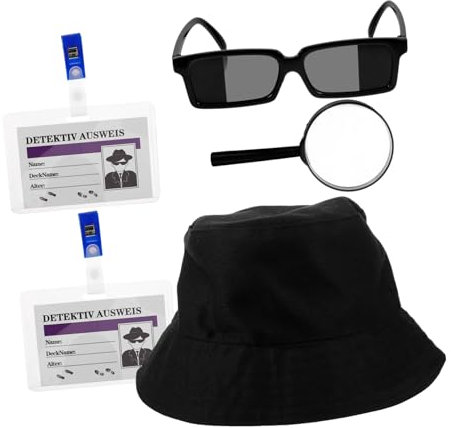 Sosoport 1 Juego Accesorios con Sombrero Gafas para Fiestas de Halloween Rol