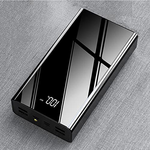 Power Bank Phone Portable 40000Mah USB C Tragbares Ladegerät Power Banks Externer Akku Kompatibel mit 99% der USB-Geräte auf dem Markt, Schwarz