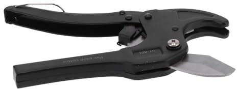 BAFOVY PVC-Rohrschneider, Edelstahl-Sanitärrohrschneider, 42 Mm Maximaler Schnittdurchmesser, Rutschfester Griff, Schwanzsperre für Heimklempner, Elektriker, Mechaniker