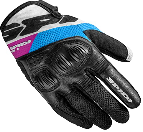 SPIDI, Flash-R Evo Lady, Guanti Moto per Donna, Protettivi e Resistenti, Guanti Moto Estivi Impermeabili e Antiscivolo, con Touchscreen Capacitivo, Peso Medio 0, 1 kg, Colore Nero e Fucsia, Taglia XL