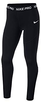 Nike Mädchen Pro Leggings, Black/White, XL