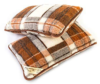 Merino Wool 2er Set Kissen Kopfkissen Wolle Kissen 100% Merinowolle Schlafkissen / 2 x Pillow woolmarked Kissen (40 x 40 cm)