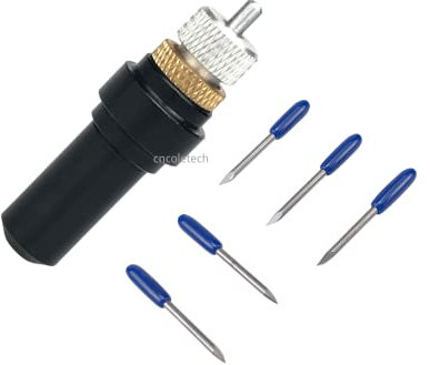 TUONAI Vinyl Plotter Cutter Holder with 5Pcs 60 Degree Cutter Blades for Summa Cutter Plotter