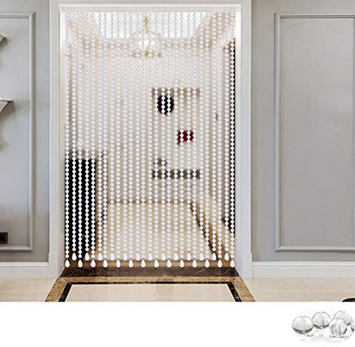 GDMING Kristall Glas Perlenvorhang Türvorhang Fadenvorhang Raumteiler Fenster Panel Dekoration Klar Kronleuchter Perlenkette Zum Wohnzimmer Küche, Anpassbar