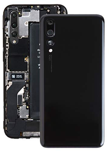 Lunetta Medio Liuwenujin Coperchio Posteriore Batteria con Obiettivo Fotocamera for Huawei P20 PRO (Nero) (Color : Black)