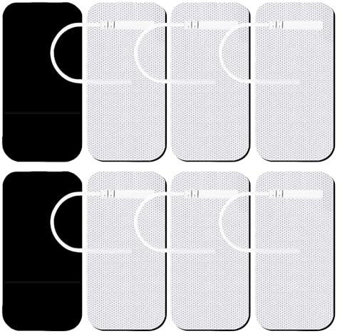 Med-Fit TENS Self-Adhesive Pads: 16 Pads (4 Packs) of Durable 5cm x 10cm Pads for Effective Pain Relief & Management - Perfect for Back, Muscle & Joint Pain - Compatible with Most TENS Machines