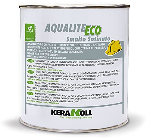 Kerakoll Aqualite Eco Smalto Satinato - A 001 Bianco 0,75 Lt.