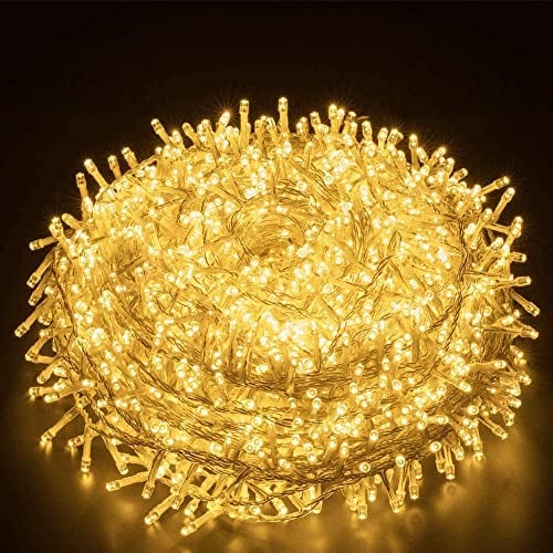 Elegear 1000 LEDs Lichterkette Außen 100M Weihnachtsbeleuchtung Strombetrieb Weihnachtsdeko 8 Modi LED Lichterkette Warmweiß für Innen Außen Neujahr Weihnachtsbaum Party Hotel Garten Hochzeit