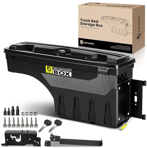 YHTAUTO Passenger Side Truck Bed Storage Tool Box for Ram 1500 Pickup