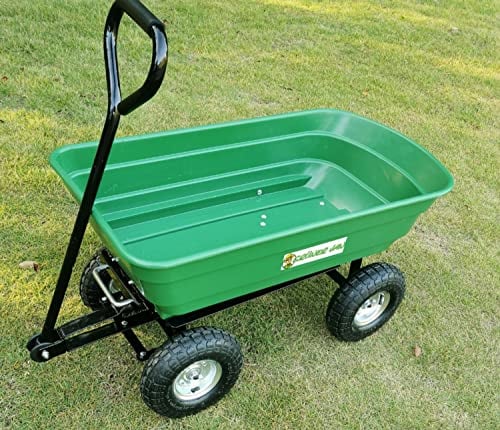 BURI Gartenwagen 75 Liter mit Kippfunktion Handwagen Transportwagen Bollerwagen Karre
