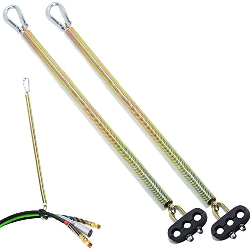 GREPSPUD Lot de 2 ressorts tendres simples de 63,5 cm pour tracteur de ligne d'air en ABS 3 en 1, semi-camions, tracteurs, remorques, avec crochet et support de tuyau
