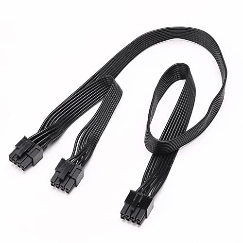 YieJoya Cavo PCIE per Corsair, connettore PSU 8Pin a doppio connettore PCIe 8Pin (6+2) Cavo di alimentazione per alimentatore modulare Corsair serie RM/HX/CX-M