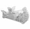 Hsthe Sea 30 Stück Schmetterlings-Papierserviettenringe, Reflektierende ausgehöhlte Serviettenringe, 3D-Schmetterlings-Serviettenhalter, für Dekorationen Hochzeit Party Tisch Geburtstag (Silber)