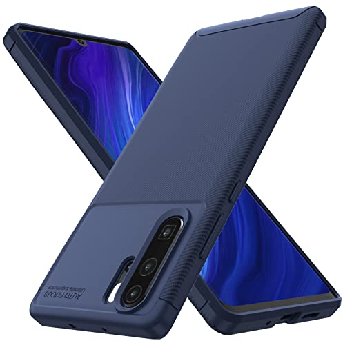 Blau Hülle für Huawei P30 Pro, Stoßfest Schutzhülle, Weiches Silikon TPU, Extra Dünn, Handyhülle für Huawei P30 Pro Blu