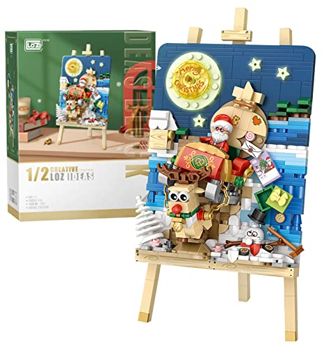 MEIEST Mini Bausteine Nette 3D Malerei Modell Set,Simulation Partikel Stereoskopische Malerei Sammlung BAU Ziegel Spielzeug,Home Decor,14+(Schlitten)