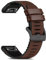 RoYiio Echte Leder Armband für Fenix E 47mm /Fenix 8 47mm /Epix/Marq Series/Approach S62 S60 Uhrarmband Weich Bequem Silikon UhrenArmband QuickFit 22mm - Kaffee