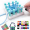 Qivine Strickmaschine, Strickring, Knitting Loom Set mit mit Strick- und Häkelnadeln, Strickmaschine Set für Anfänger und Strickliebhaber, zum Stricken von Schals und Mützen