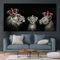 VTRXEG löwen familie bilder leinwand,löwe Und Löwin Mit Krone Leinwand Bilder,Modern löwenfamilie poster,für Wohnzimmer Schlafzimmer Wand Dekorative bilder ungerahmt (B, 20x40cm)