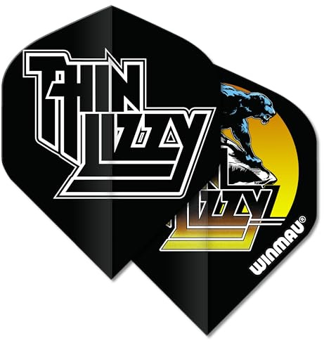 WINMAU Rock Legends Dart-Flights, 1 Set pro Packung (insgesamt 3 Dart-Flights), erhältlich in verschiedenen Designs