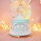 SYXLS Kristallkugel Schloss Schneekugel Geschenk, Manueller Schneefall, Schreibtisch-Ornament, Weihnachts- und Geburtstagsgeschenk, für Kinder Mädchen Desktop Ornament (Blaues Schloss)