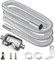 URAQT Coche Calentador Tubo Escape, 300 cm Acero Inoxidable Tubo para Calentador de Estacionamiento con Silenciador Mejorado, con 2 Clips para Calentador de Estacionamiento Aire Diesel