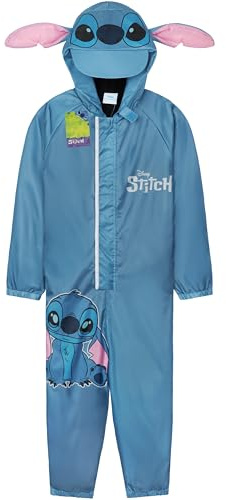 Get Trend Disney Tuta Antipioggia Bambina e Bimba Cappuccio Tuta Impermeabile Fodera in Pile Idea Regalo Ragazza