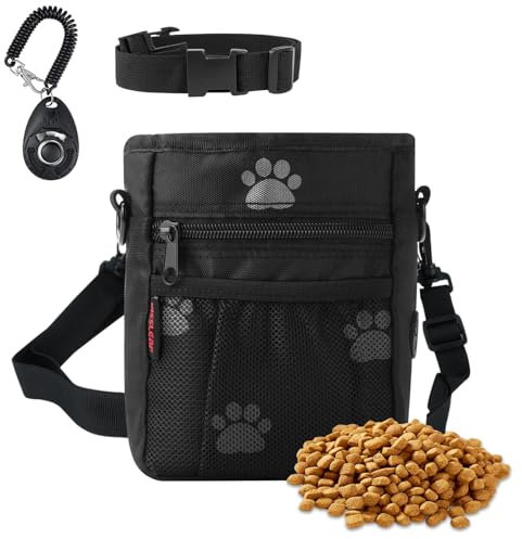 kissleaf Leckerlitasche für Hunde Futterbeutel Hundetraining für Doggy Puppy Walking/Training/Leine/Laufen, Große Kapazität Sturdy Tear-Resistant Easy to Clean
