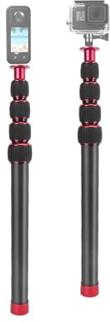 42.5in Camera Monopod Extension Rod, Telescopic Selfie Stick Long, Steady Photography Monopod, Lightweight and Portable, Tripod Extension Rod for Camera, Cell Phone, Easy to Carry