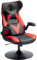 Vinsetto Gaming Stuhl mit Wippenfunktion, ergonomischer Computerstuhl, höhenverstellbar Bürostuhl, drehbar Schreibtischstuhl mit Kopf- und Lendenkissen, bis 120 kg belastbar, Schwarz+Rot