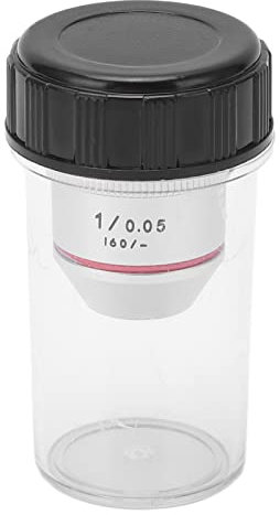 1x Mikroskopobjektiv, professionelles achromatisches Mikroskopobjektiv mit RMS-Gewinde 1x 195 Achromatisches Objektiv Achromatisches Mikroskopobjektiv Für Optische Instrumente Umrüstobjektiv