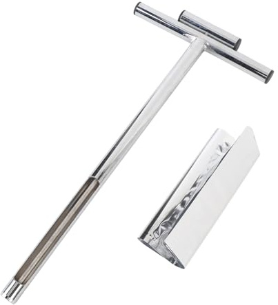 HEEPDD Bodenprobenehmer mit Auswerfer, Röhrenförmiger T-förmiger Griff, Bodensonden-Testkit aus Edelstahl, Bodenprobennehmer-Werkzeug für Garten, Rasen, Bauernhof