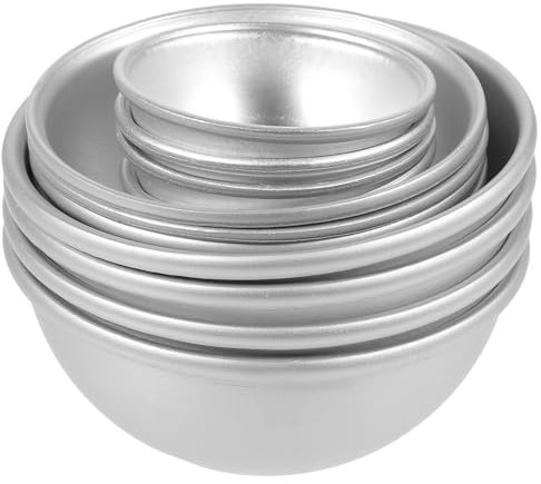 EXCEART Halbball Badewannenform Formen Für DIY Badebomben Kuchen Kerzen Und Bastelprojekte Semizirkularer Bad Salz Mold Set