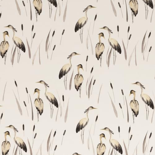 Jersey Stoff Vögel Aquarell Natur Kinderstoff Oeko-Tex 0,5m x 1,50m Meterware Stoff für Kinderkleidung und Accessoires