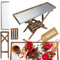 Pflanztisch 118 x 84 x 38cm | Klapptisch imprägnierter Blumentisch Outdoor Gärtnertisch mit Regal | Holzpflanztisch mit verzinkt Arbeitsplatte | Gartenarbeitstisch Wetterfest