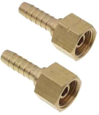Raccord cannelé en laiton for tuyau droitier M10-16 G1/4 3/8 4-10 mm, manomètre d'oxygène et d'acétylène, soupape de décharge de pression, cylindre en acier(Left Hand Thread,M16X1.5MM TO 6MM_FEMALE TO