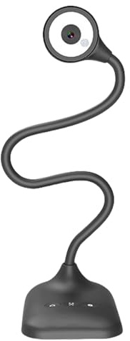 Caméras de documents USB de conférence en temps réel avec 3 niveaux de lumière LED double microphones pour environnement de faible luminosité Webcam USB avec éclairage LED