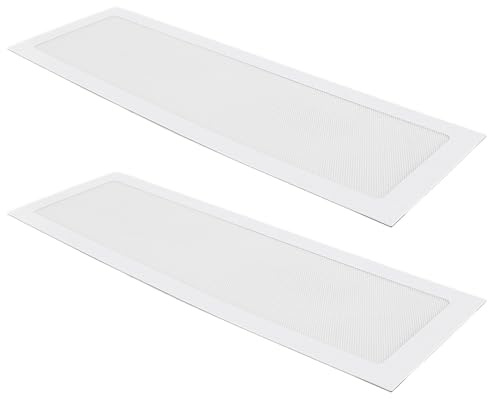 Cocoarm 2Pcs PC Case Dust Filter, Magnetic Adsorption, PVC Mesh Cover for Computer PC Case, 120x360mm, Prevent Dust and Enhance Fan Life (White)