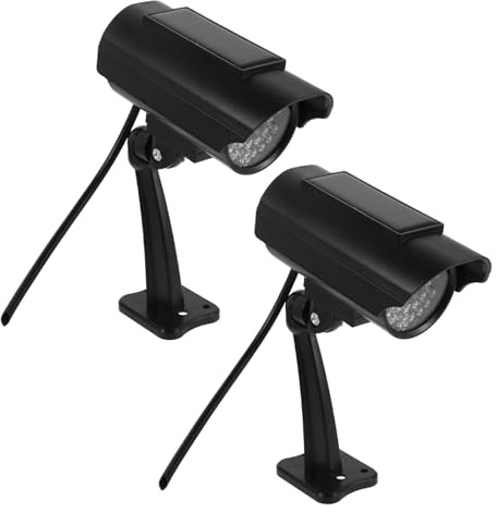 GARIOUANS 2 Stück 2 Stück Attrappen Überwachungskamera Dome Kamera für Innen Außen Realistische Imitation ohne Batterie Einfache Montage Abschreckende Überwachungskamera Attrappe für Zuhause