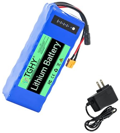 TGHY Wiederaufladbarer 12-Volt-Akku für ferngesteuerte Köderboote: 12V 18Ah, 22Ah, 24Ah, 30Ah Lithium-Ionen-Akku mit Ladegerät für ferngesteuerte Angelbootmotoren (0-400W),12v 30000mah