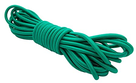 Dreamprint Expanderseil 30m Grün 6mm Ø - Gummiseil, Planenseil, elastisches Seil für Innen & Außen - Wetterfest & Reißfest - Ideal für Ladungssicherung, Planenbefestigung, Camping & Outdoor