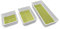 Addis 517613 Premium Tidy Drawer Soft Base Storage Boxes, White Green, Set of 3, 18 x 40 x 7.5 cm
