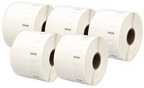 5 Rollen 11354 S0722540 57mm x 32mm Etiketten kompatibel für LabelWriter 4XL 450 400 330 320 310 Twin Turbo Duo Seiko SLP 450 430 420 400 240 220 200 120 100 Pro Plus (1000 Etiketten pro Rolle)