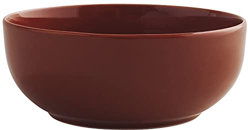 KAHLA Homestyle Schüssel 16 cm siena red mediterranes Geschirr aus Porzellan mit Steingut- und Keramiklook Suppenschale und Salatschüssel Buddha-Bowl Pokebowl Porridge Schüssel rund rot